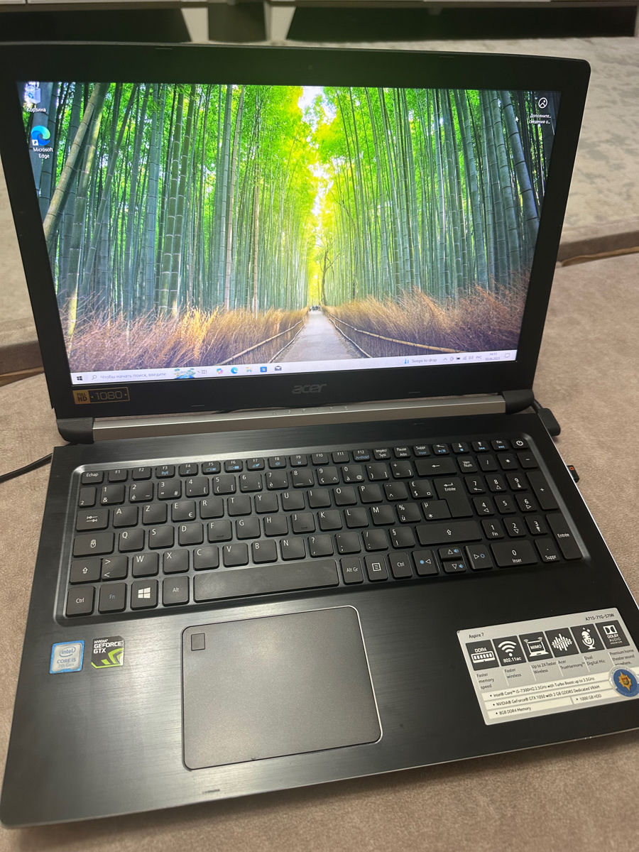 Acer Aspire , 16 gb, hdd+ssd (Intel Core i5-7300HQ, GTX 1050) foto 1