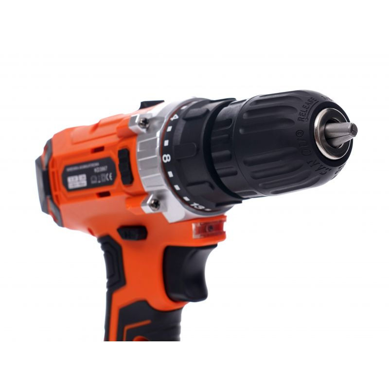 Аккумуляторный шуруповерт KD3067 18V LI-ION 2x1.5Ah батареи LCD экран фото 4