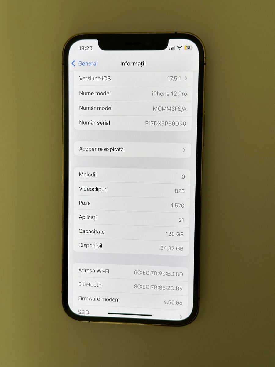 Iphone 12pro 128gb gold nu a fost recondiționat foto 6