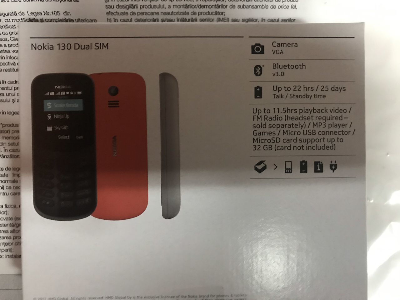 Новый неактивированный Nokia 130 Dual Sim