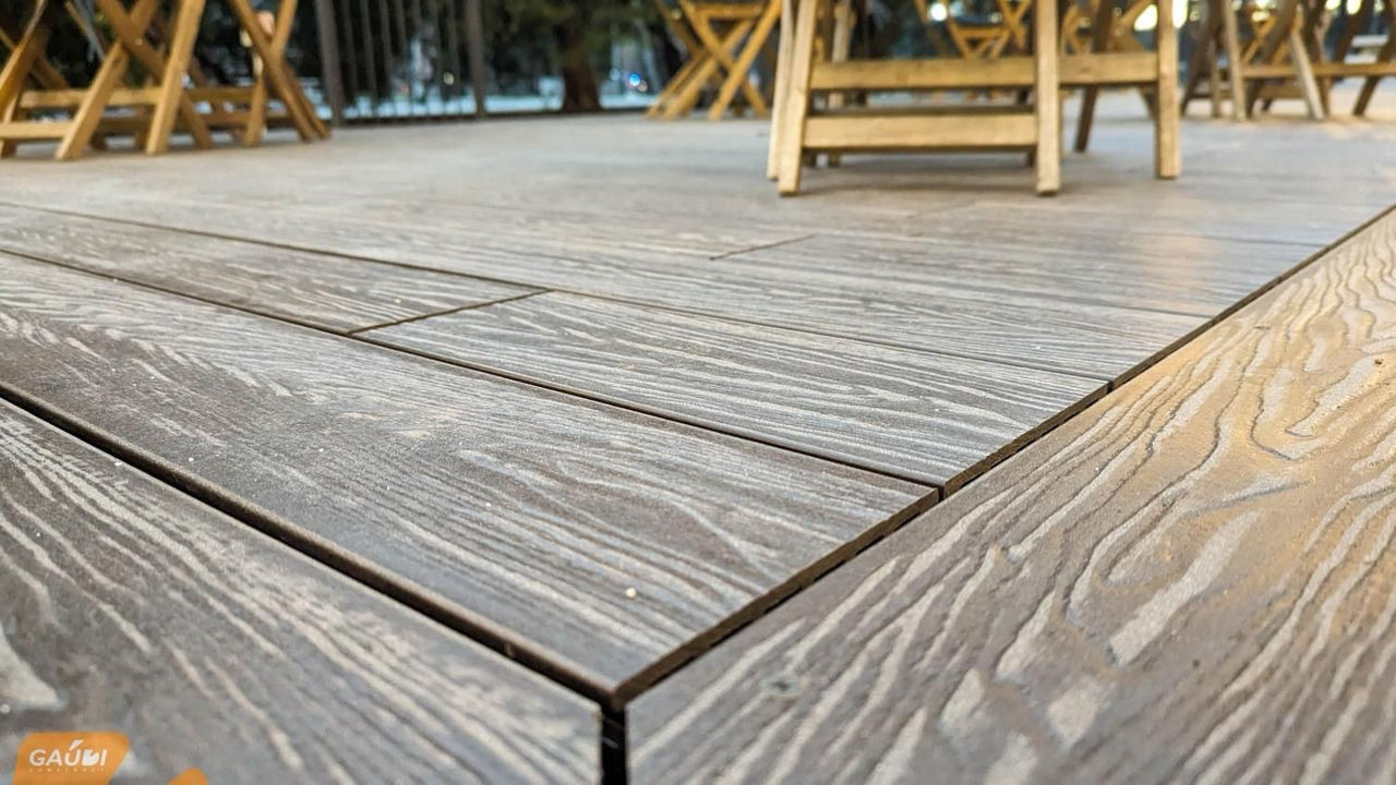 Decking WPC (lemn compozit) scânduri pentru pardoseală exterioară sau terase foto 4