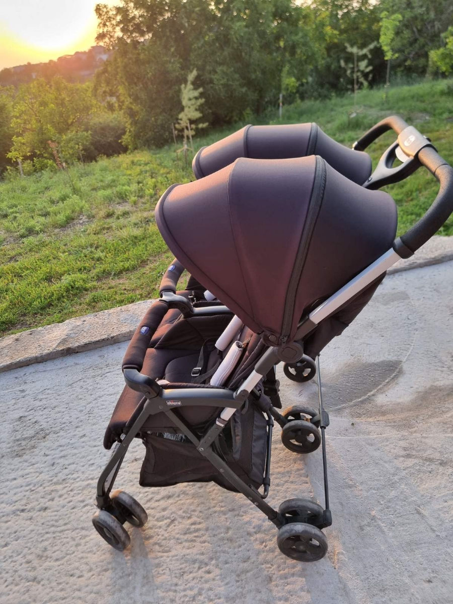 Cărucior gemeni Chicco Ohlala twin Black night foto 9