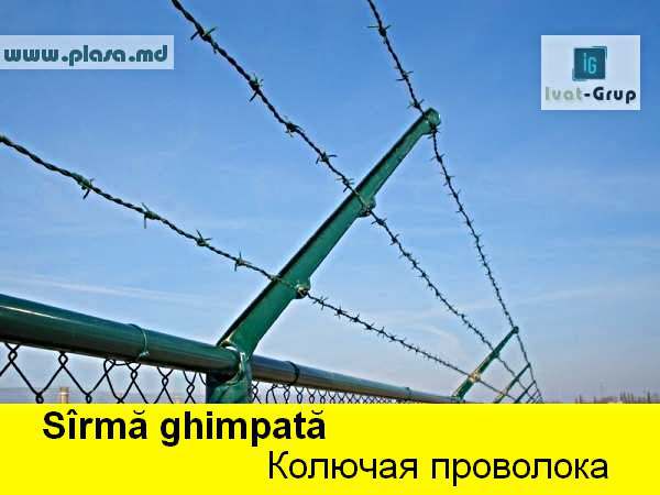 Колючая проволока в Молдове,сетка  металлическая в Молдове,заборы,сварные панели,столбы ж/бетонные фото 0