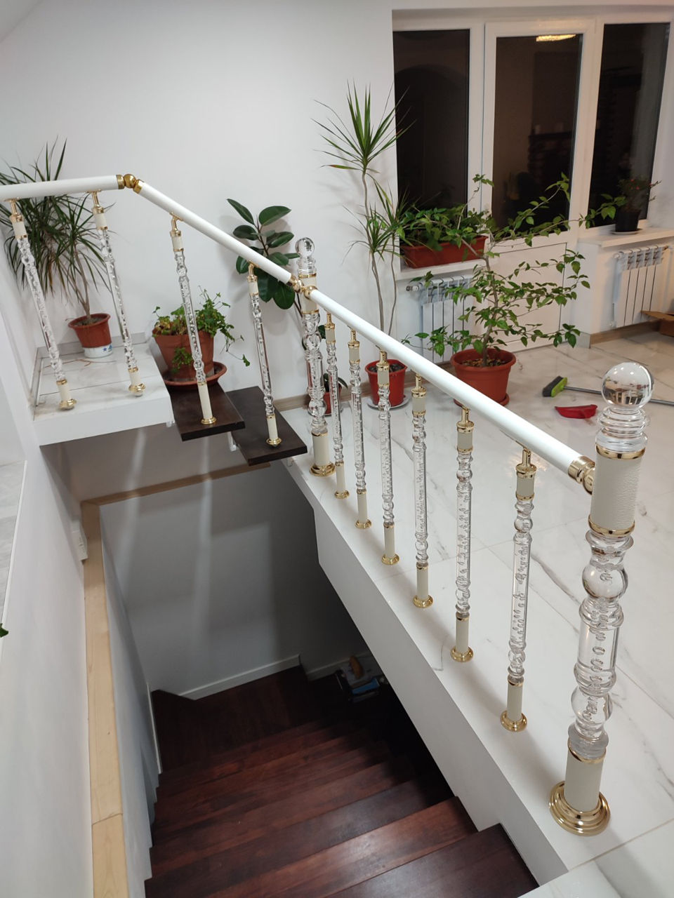 Balustrade din Inox si Sticla ( Pleksiglas )  !!! Перила из Нержавейки и Закаленного стеклa foto 4