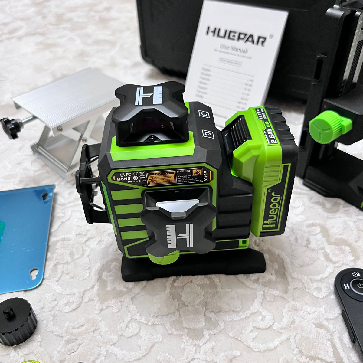 Laser Huepar W04CG 4D 16 linii + magnet Pro + bluetooth + garantie + livrare gratis foto 2
