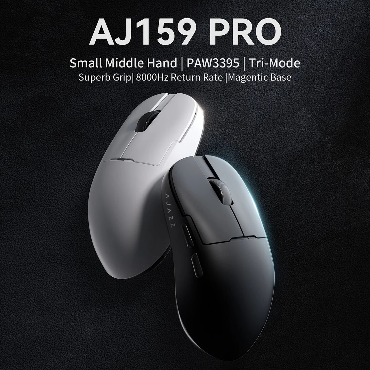 Белая Беспроводная игровая мышка AJAZZ AJ159 foto 4