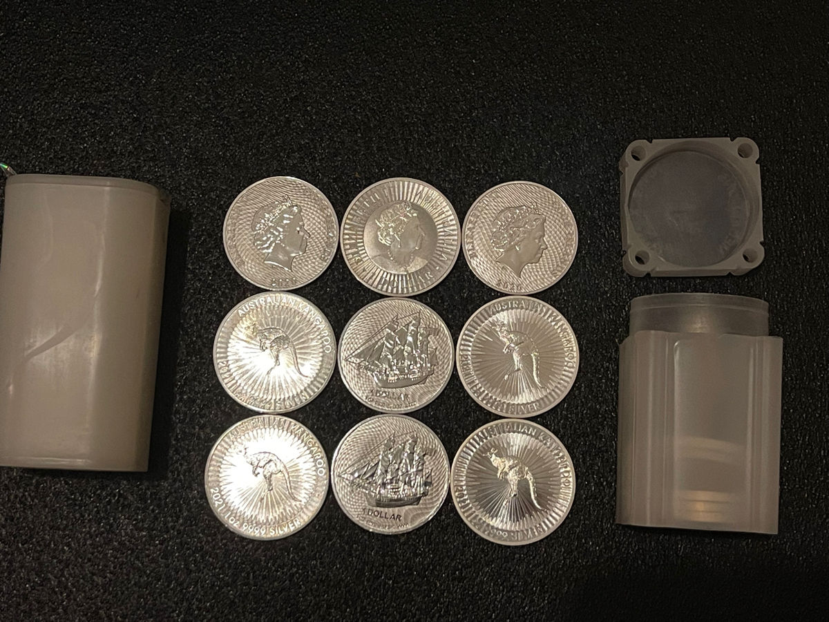 40 Х 1 Dollar 1 Oz Silver Серебрянные Монеты 1 Унция Австралия foto 2