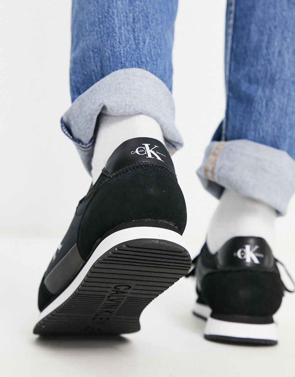 Calvin Klein Jeans Retro Runners In Black / 46 EU