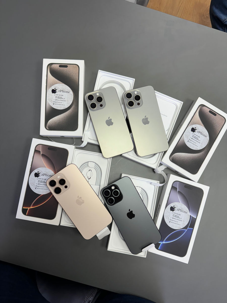 iPhone 16 Pro 128Gb Magazin Garanție 24Luni (128GB/256GB/512GB/1TB) Disponibile Toate Culorile. foto 14