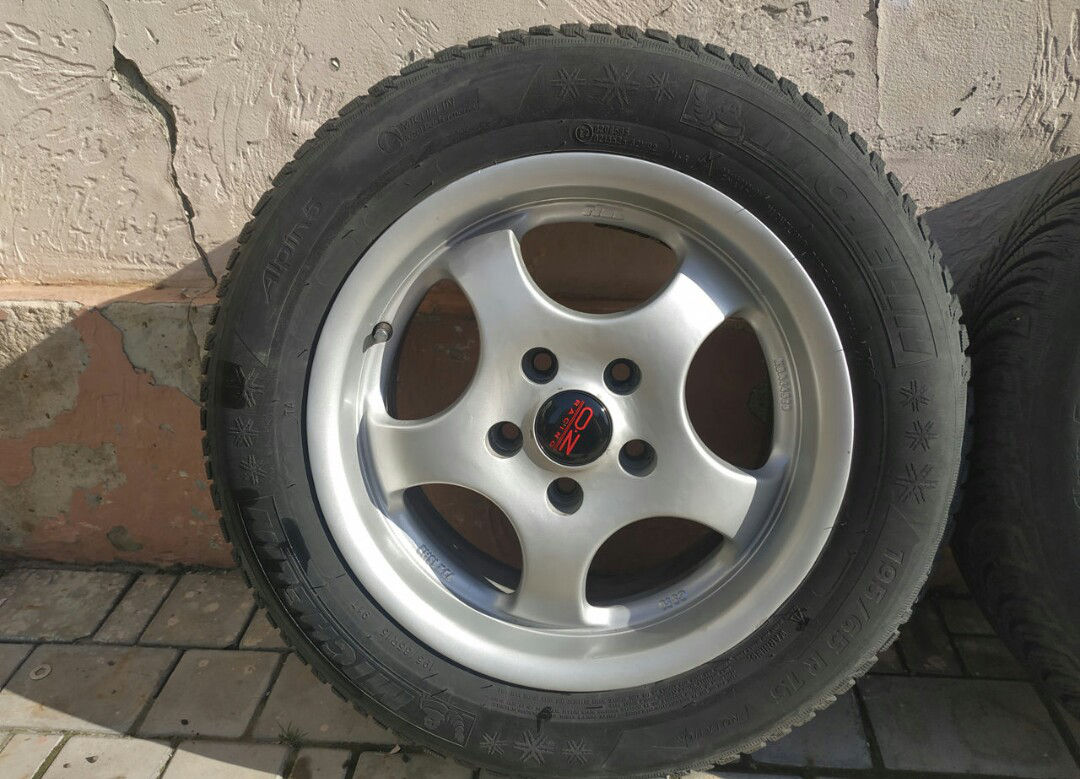 Диски Rial R15 5*112 с зимней резиной Michelin Alpine 5 195 65 r15