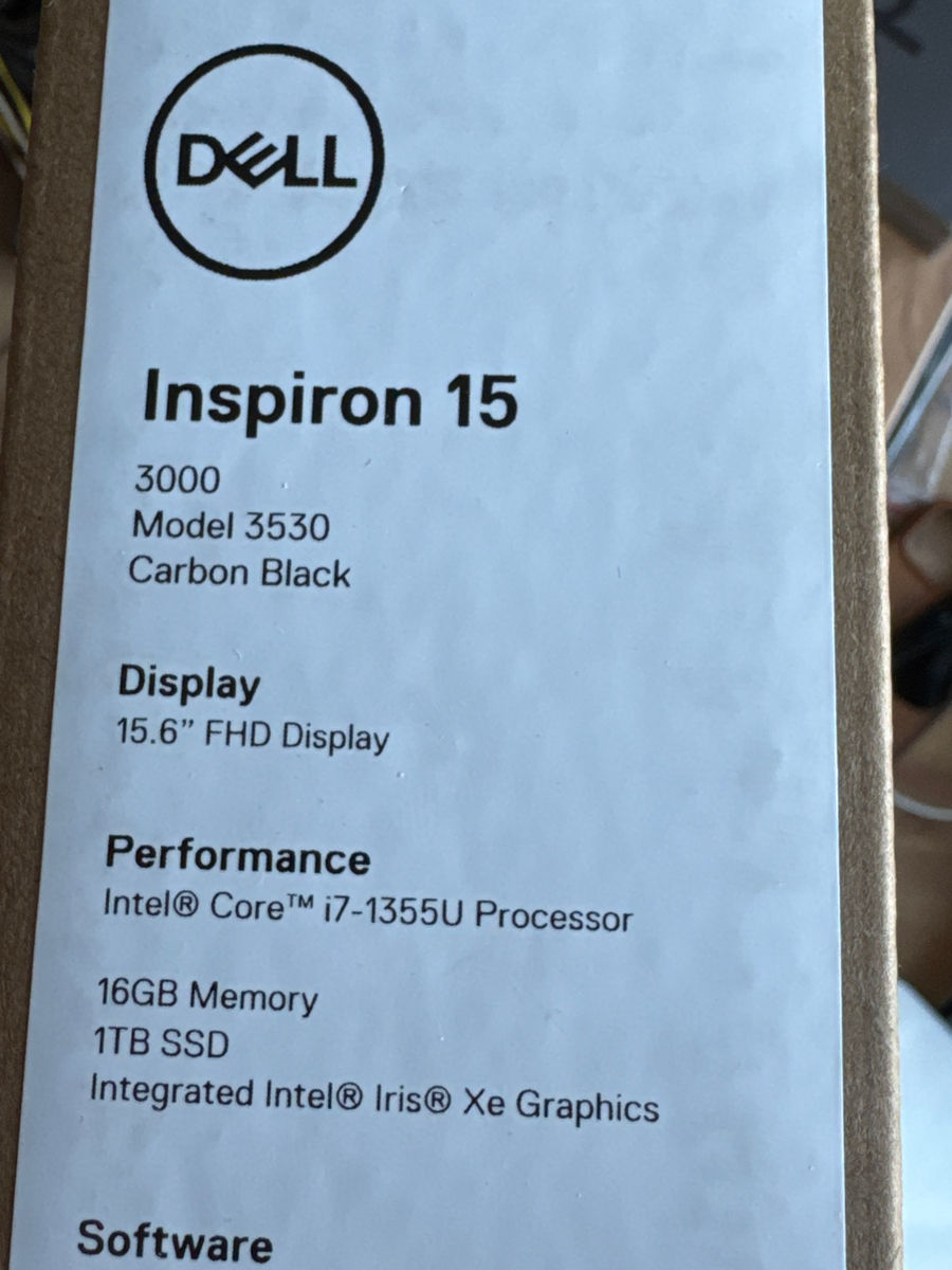 Dell inspirion laptop sigilat i7 16/1TB super pret  foto 0
