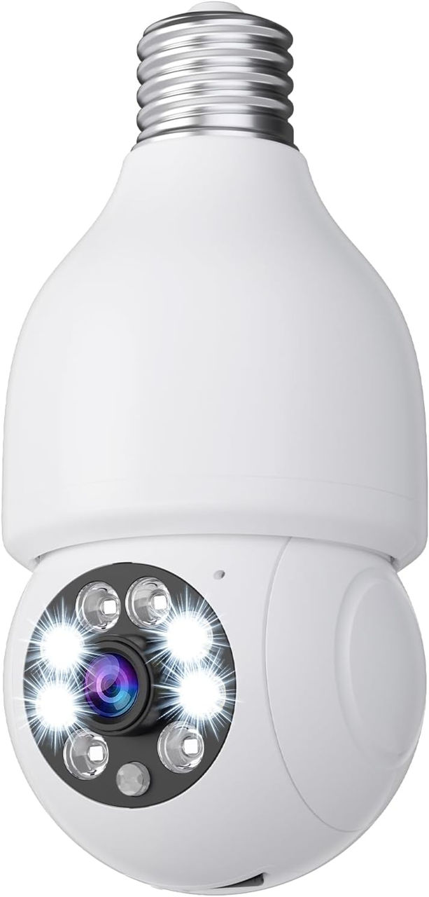 Cameră de securitate cu bec InstyQ 4MP, bec pentru camere fără fir 2,5K foto 1