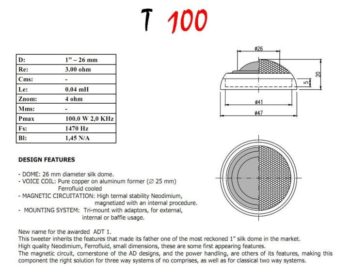 AD Audio Development T100 фото 3