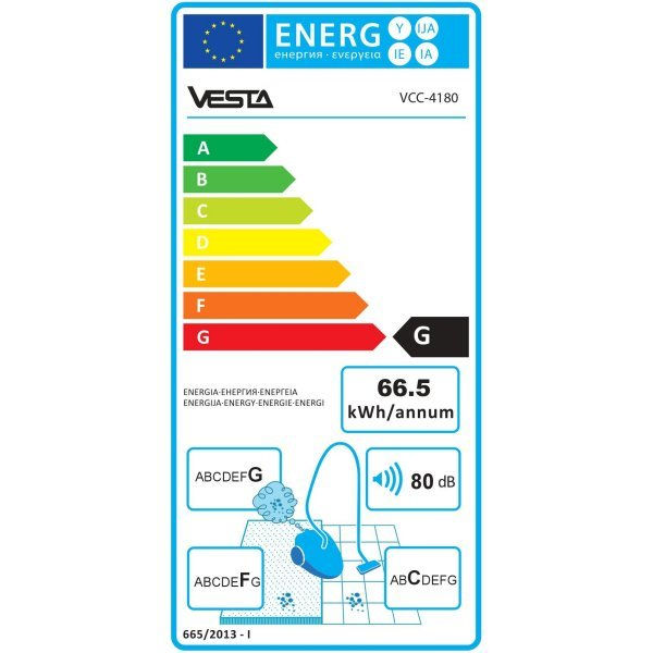 Aspirator Vesta Vcc-4180 Blue - livrare/achitare in 4rate la 0% / agroteh foto 1