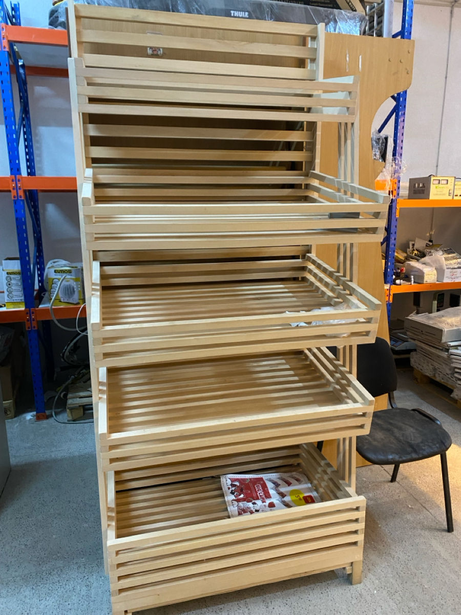 Стеллажи  Полки Vitrine хлеб продукты foto 2