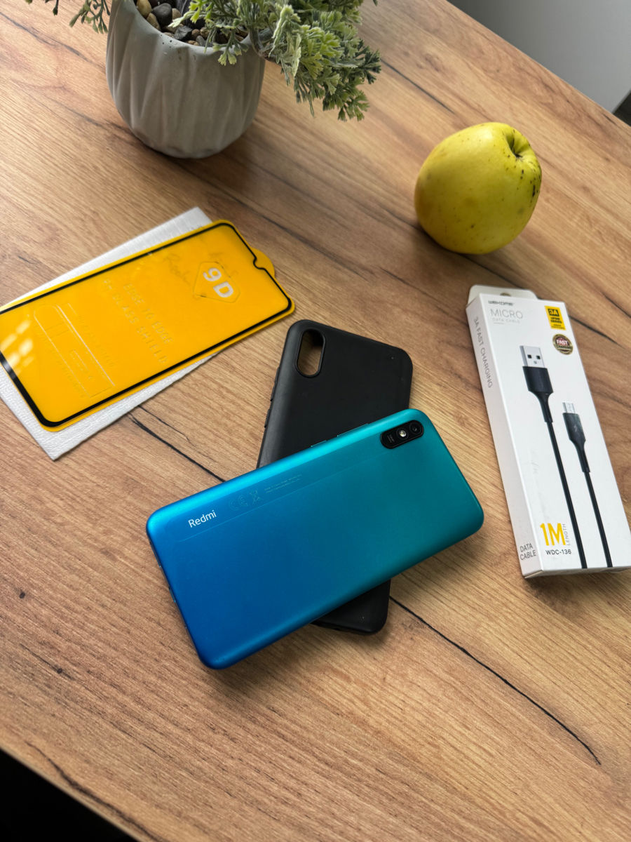 Xiaomi Redmi9 3/32gb ideal + husa , sticla de protectie , incarcator foto 0