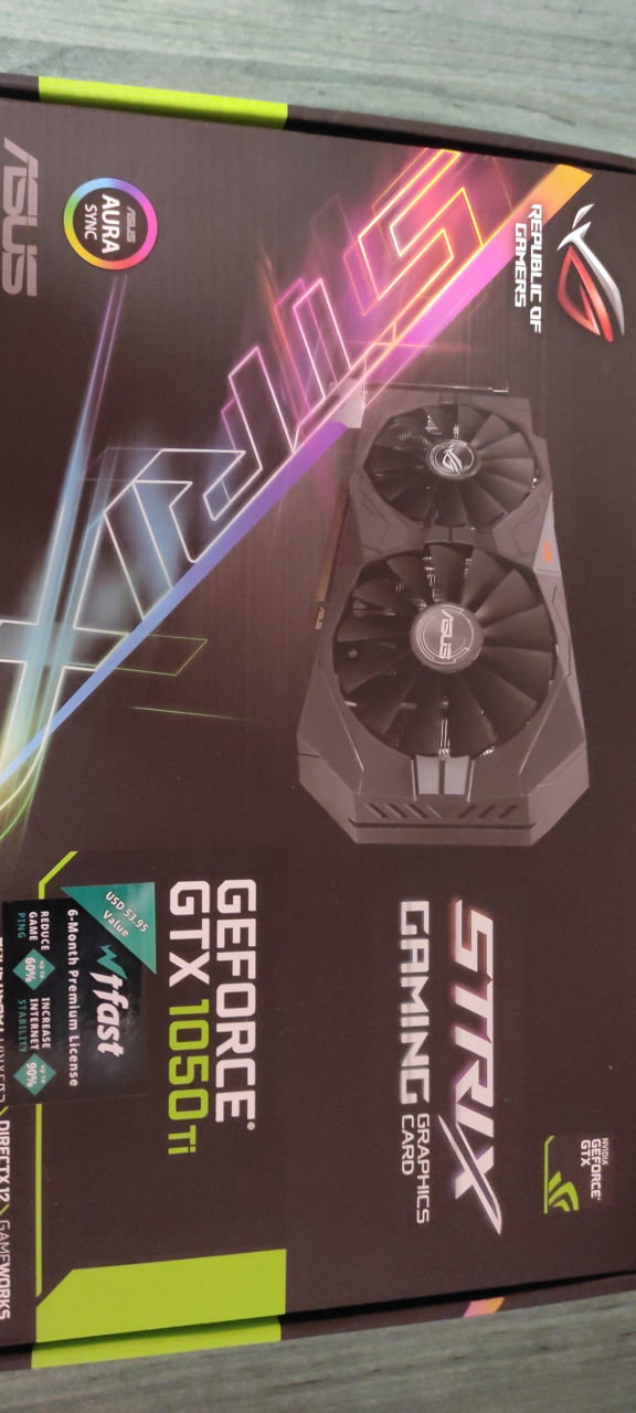 ASUS Geforce GTX 1050 TI Gaming Strix 4GB foto 0