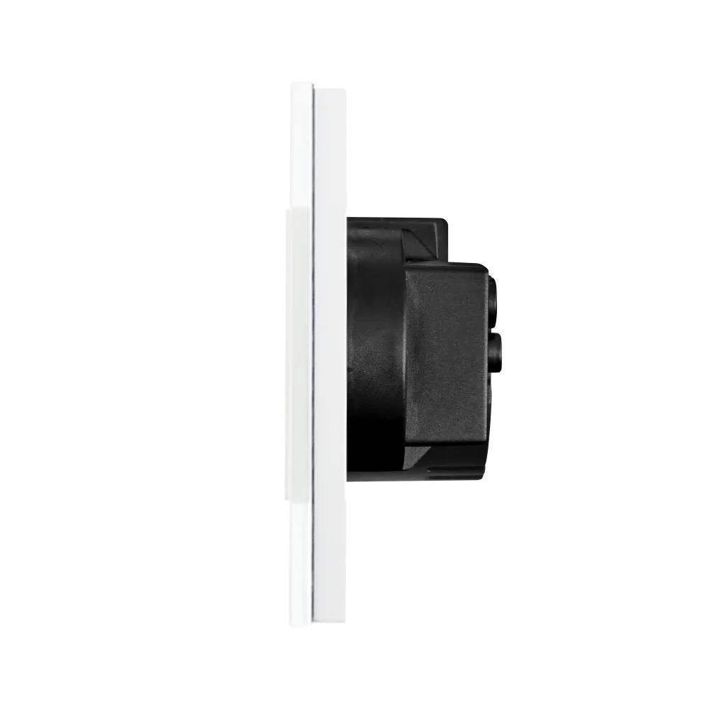 Intrerupator ALB 1 clapa, 1 way + 2 prize/ set WiFi/neutral/16A/86x228mm/Articol G228.1WF101N&M2F-WT foto 2