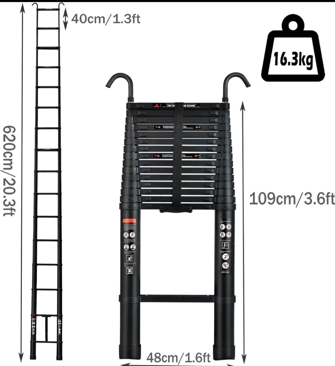 Scara telescopica 5.2 m, 6.2 m foto 1