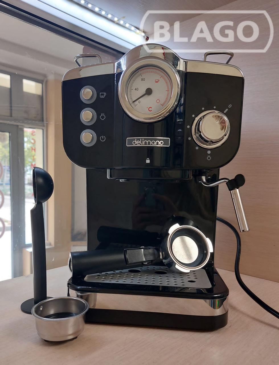 Aparat de cafea Delimano Deluxe Noire 1760 lei