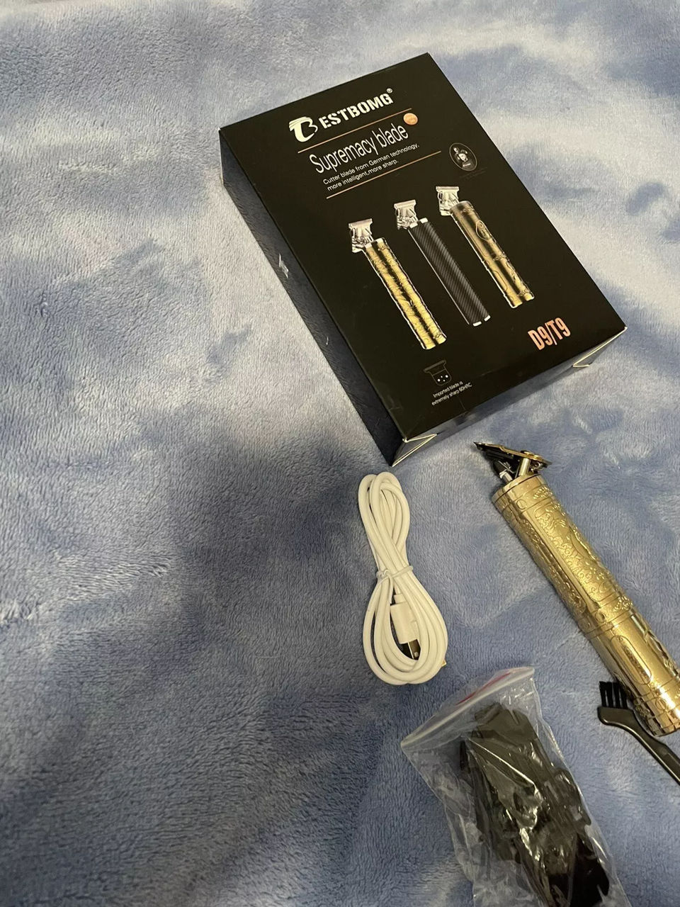 Bestbong- d9/t9 беспроводная машинка для стрижки волос - будда foto 2