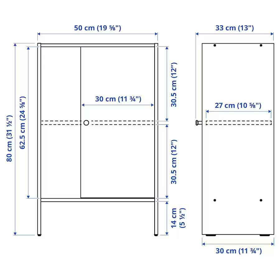 Dulap IKEA Baggebo 50x30x80 foto 3