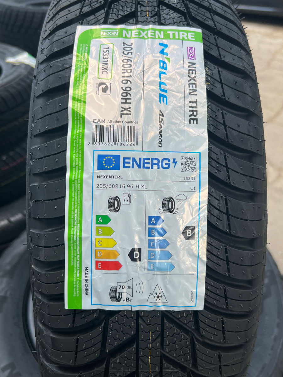 205/60 R16 Nexen N`blue 4season/ Доставка, livrare toata Moldova 2024 foto 1