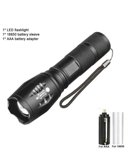 Lanternă tactică puternică T6 LED Telescopic XML-T6 LED foto 1