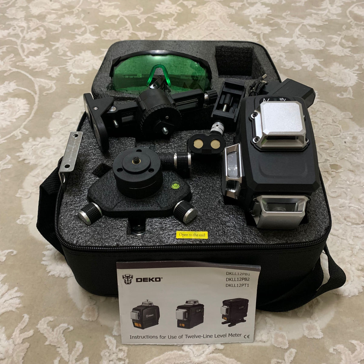 Laser Deko 3D PB2 12 linii +  magnet + acumulator + tripod + livrare gratis foto 1