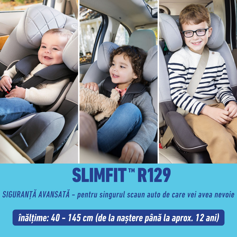 Scaun auto Graco SlimFit i-Size 0-12 ani Midnight foto 4