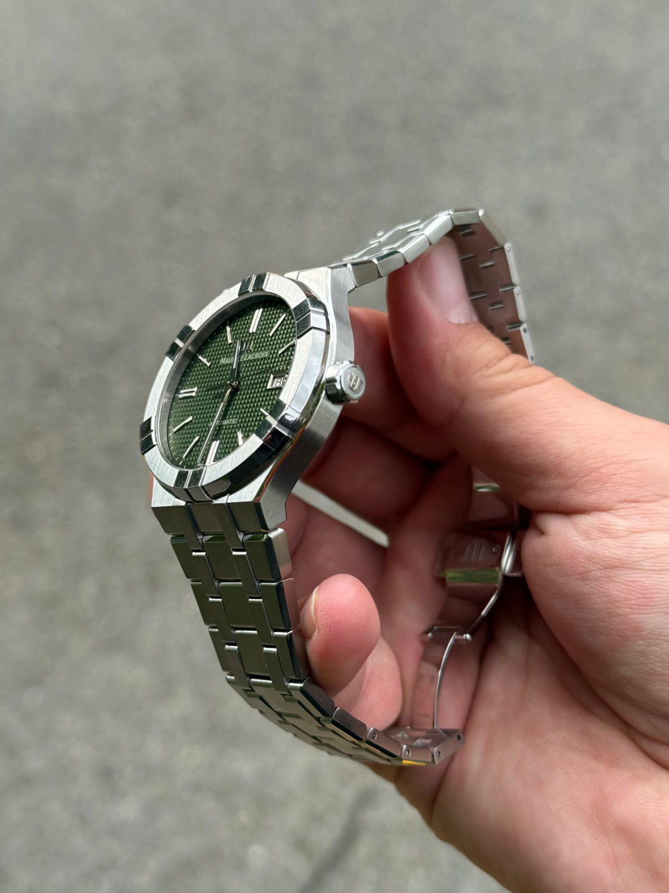 Maurice Lacroix Aikon 42mm Green Automatic Mechanical Date Watch Часы Ceas RRP 2050 Euro фото 5