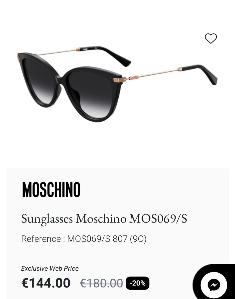 Moschino MOS069/S Cat eye Состояние хорошее foto 4