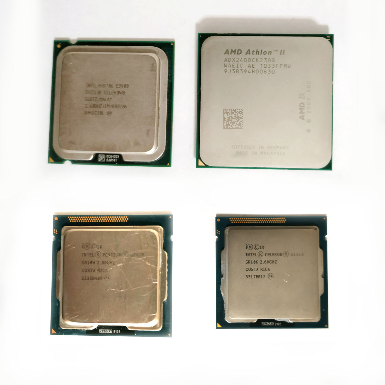 Процессоры Intel socket 755, 1155 и AMD AM3