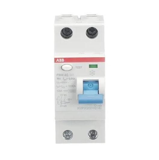 Întrerupător de curent rezidual RCD ABB F202 AC 16/0,01 2CSF202001R0160 Protecție împotriva curentul foto 3