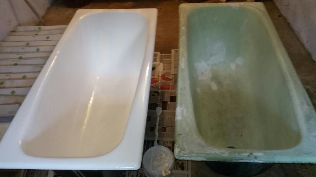 Reparatia cazilor,fontă ciugun, metal,cu acril ecologic, !! покраска ванн foto 2