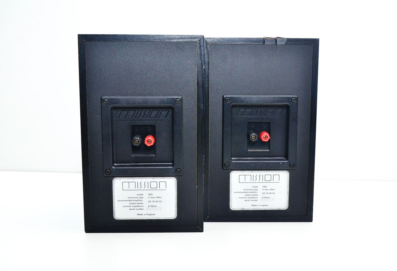 MISSION 761i Bookshelf 2-Way HiFi Reflex Stereo Speakers Made in England foto 3