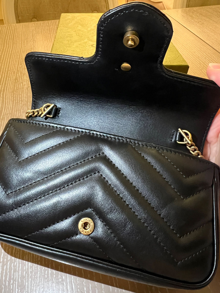 Geantă Gucci Marmont Mini Matelass – Ca Nouă, Originala foto 4