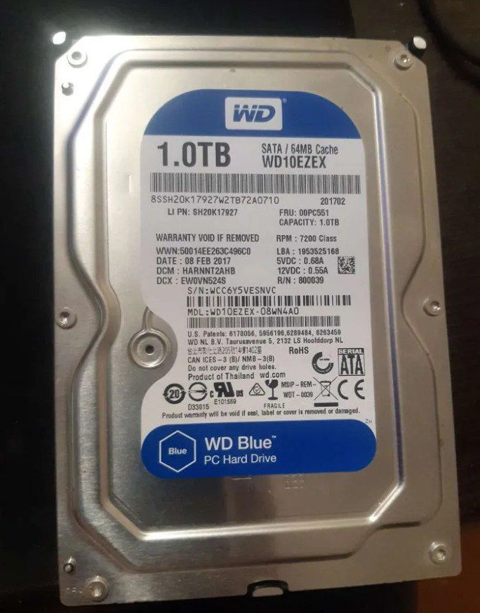 WDC WD10EZEX-22MFCA0 1000gb