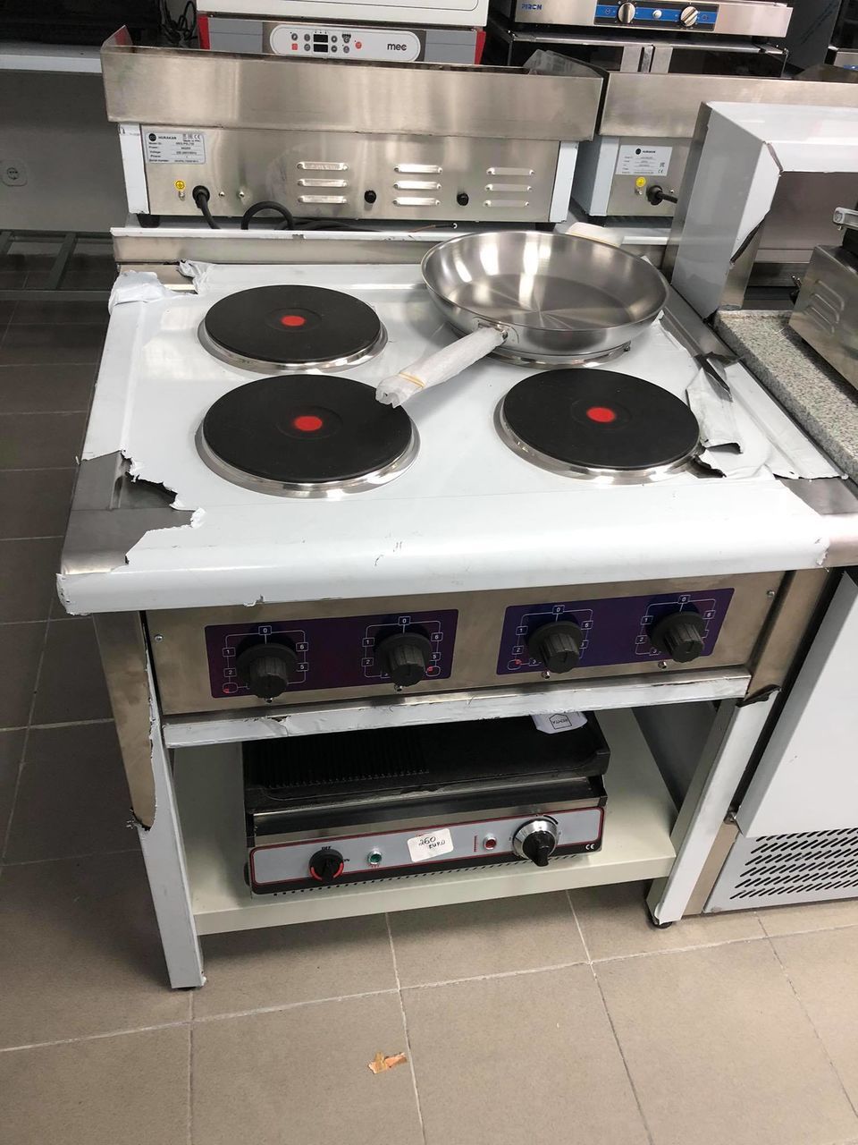 Plite electrice profesionale din inox pentru restaurante фото 3