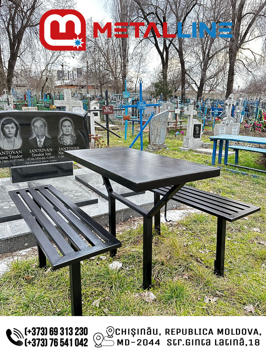 Металлические столы и стулья – идеально для двора или кладбища! фото 0