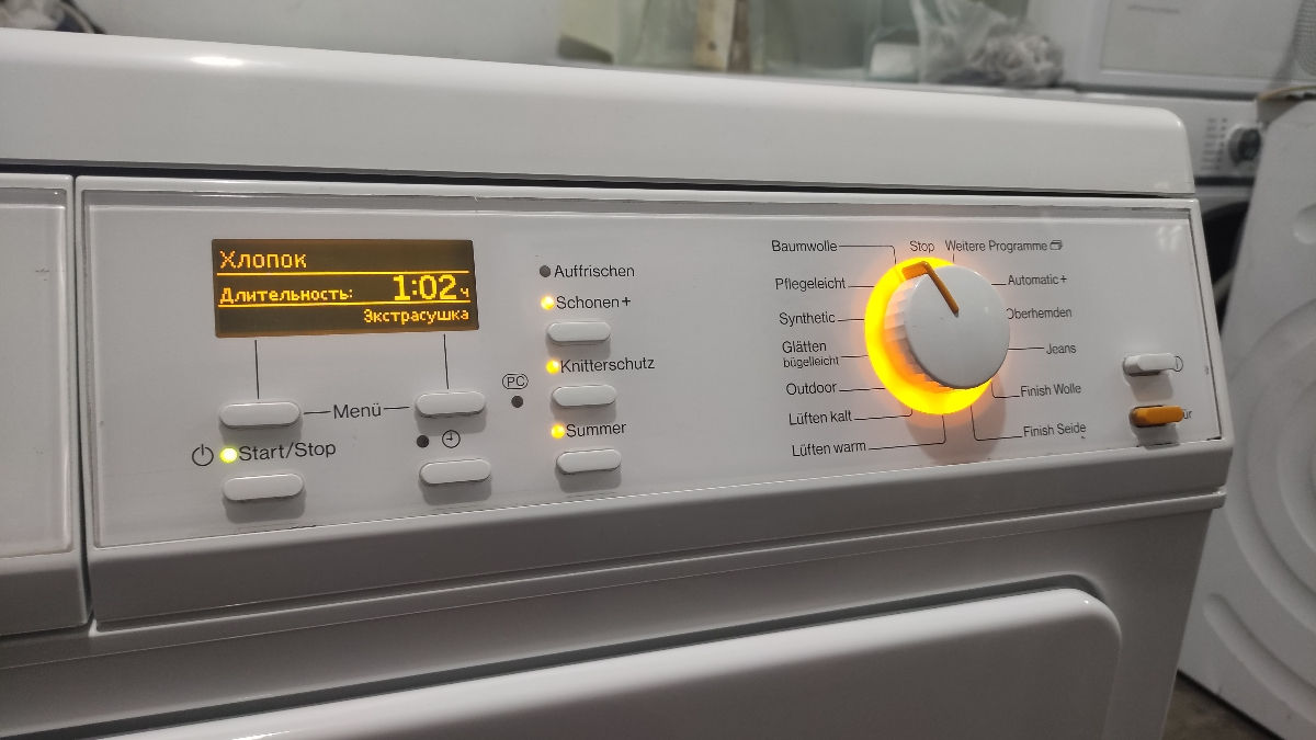 Всего 2462 часа! Сушка Miele с русским языком - рабочая лошадка с тепловым насосом! foto 3