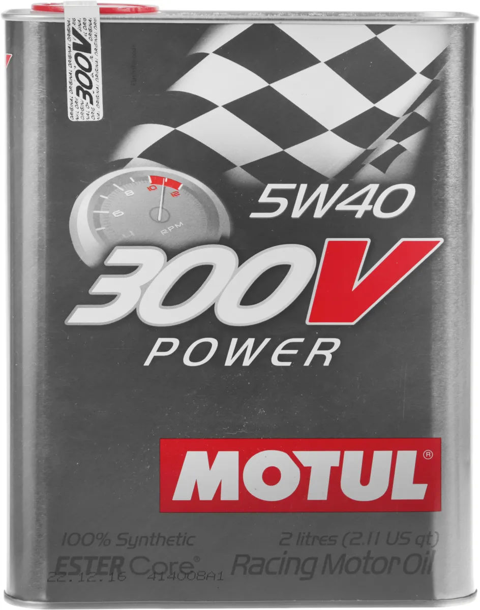 Спортивное масло MOTUL 300V Power Racing 5W40 - 2 L
