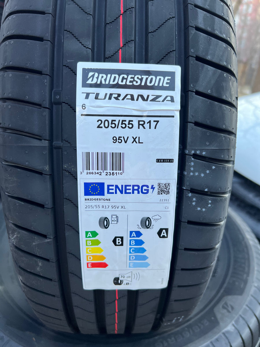 205/55 R17 Bridgestone Turanza 6/ Доставка, livrare toata Moldova 2025 foto 1