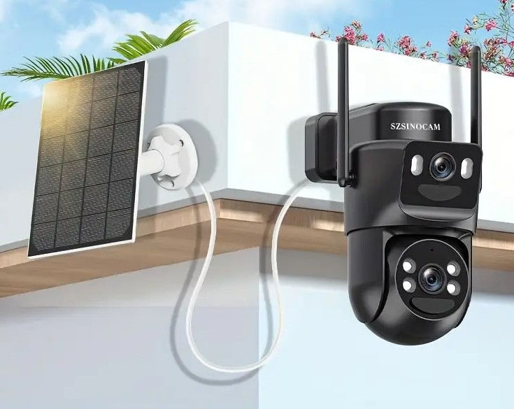 PTZ 4G Dual Camera Externa 8Mpx + Panou solar + acumulator inclus! foto 0