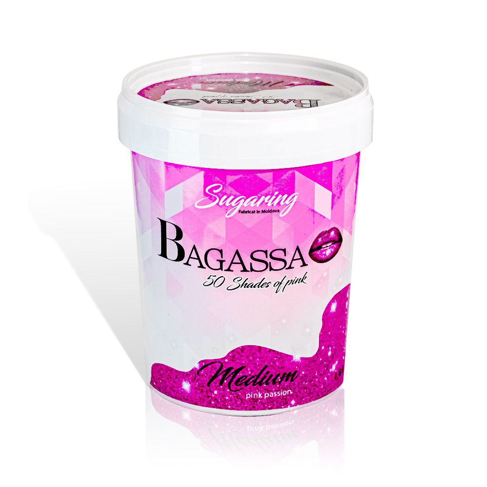 Bagassa 50 shades of pink Medium - pasta de zahar Pasiune roz 1400 gr foto 0