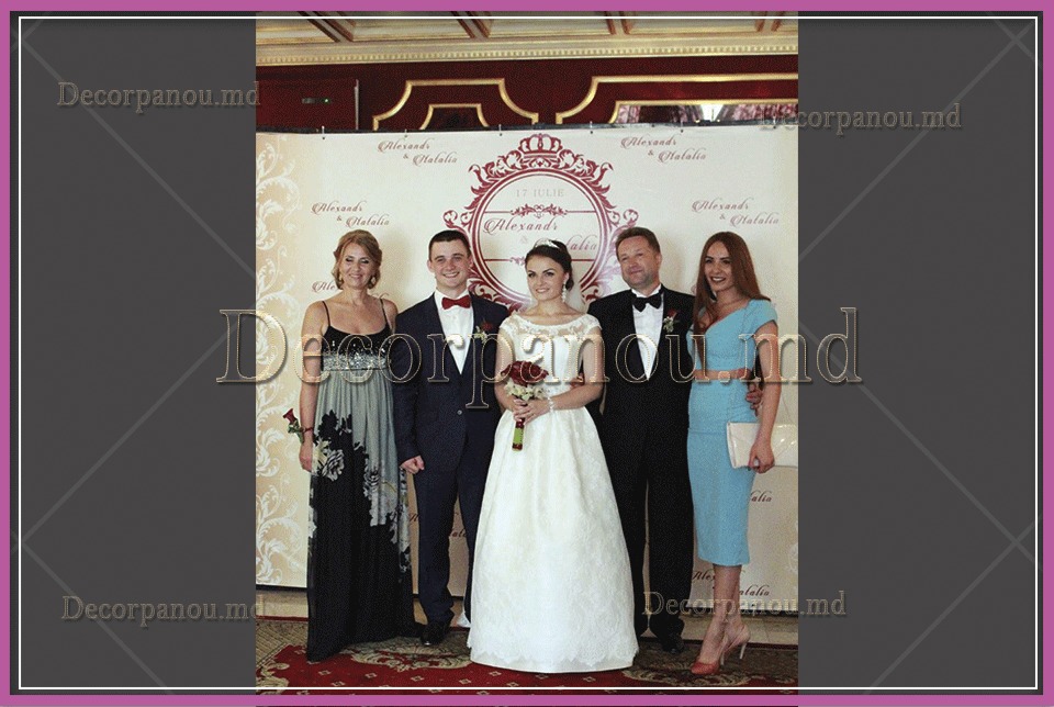 Panou decorativ la nunta, cumetrie, aniversare; украшение свадьбы, оформление крестины, декор баннер foto 6