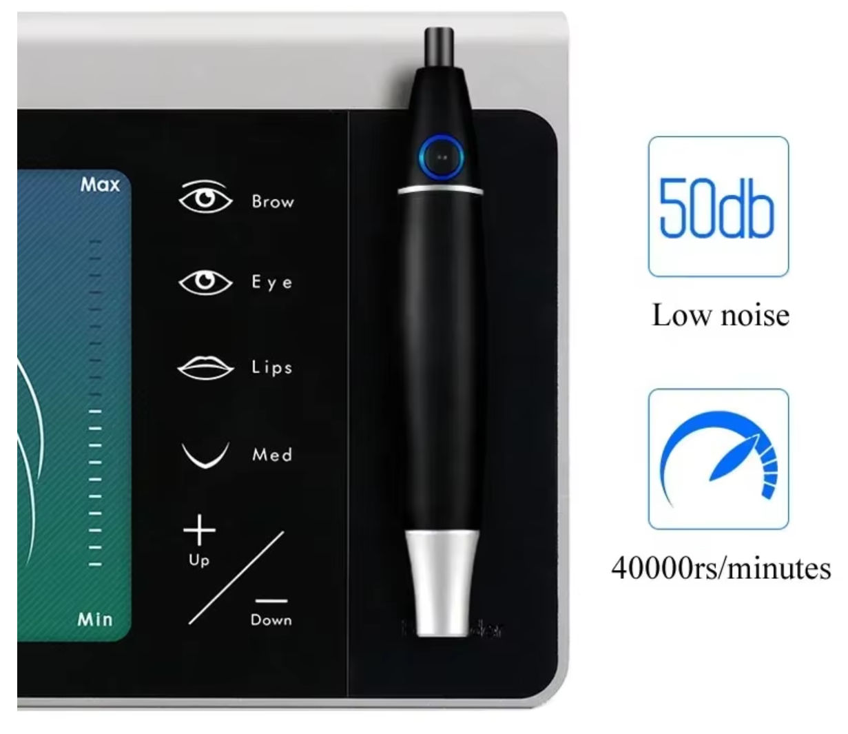 Aparat/ masina pentru tatuaj permanent cu functie Dermapen. Ace microblaiding si accesorii фото 1