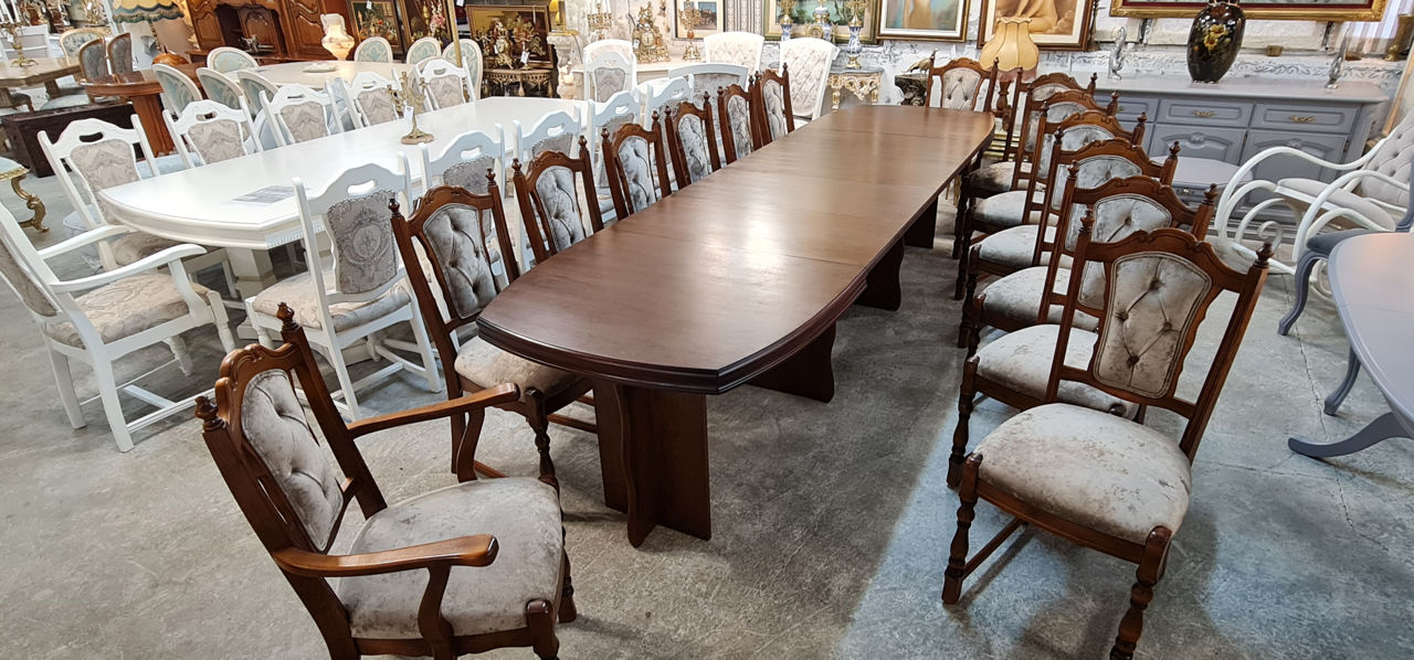 Masa, scaune, masa alba, scaune , mese , scaune importate din Europa.белый стол, стол и стулья фото 1
