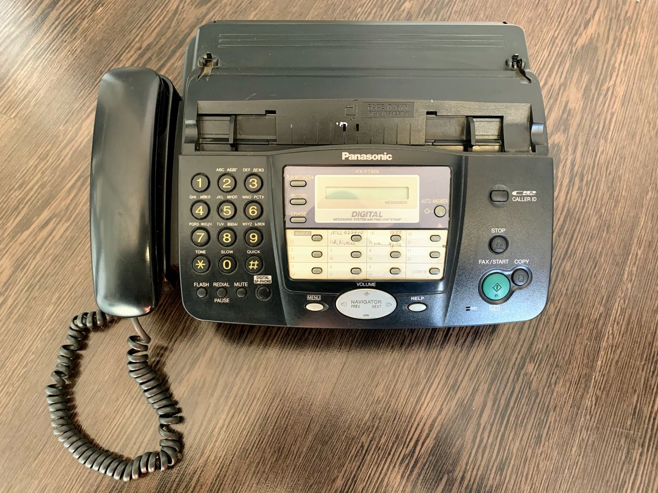 Panasonic KX-FT 908, автоответчик, Caller ID