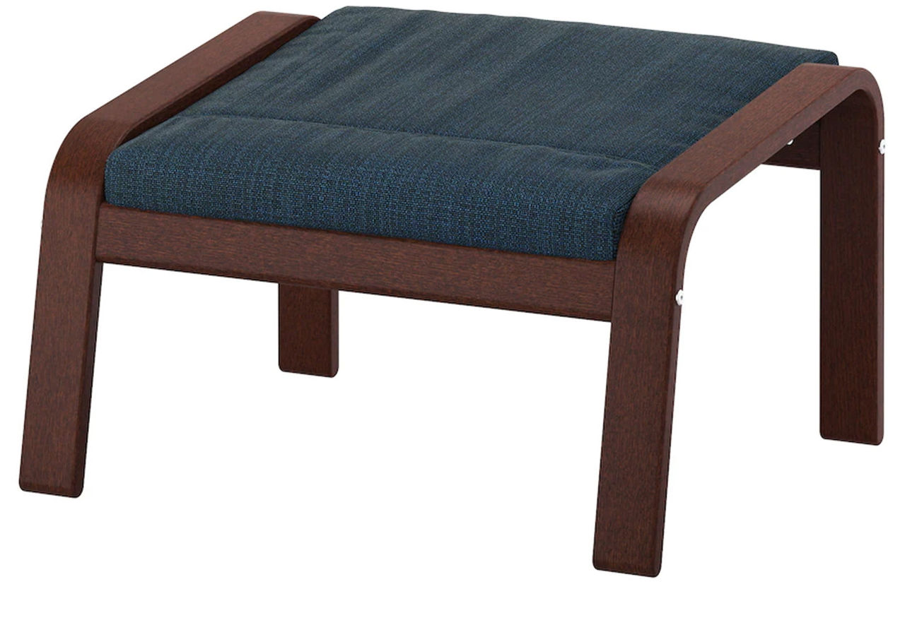Fotoliu cu taburet Ikea Poang/Hillared foto 3